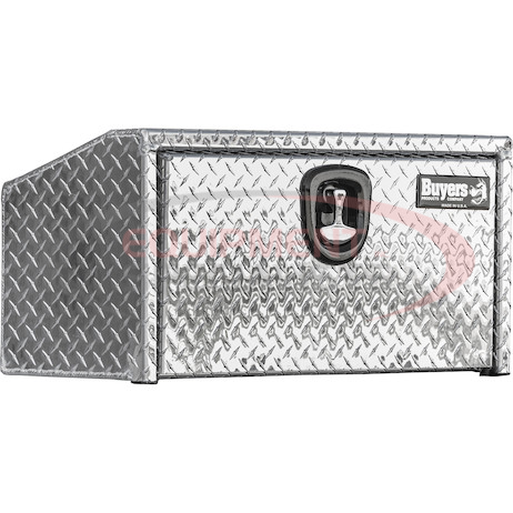 (Buyers) [1705169] 14/10.74x12x30 Inch Diamond Tread Aluminum Underbody Truck Box With Slanted Back