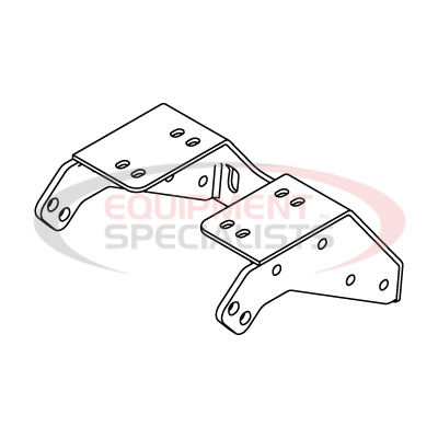 (Boss) [LTA12296-03] SKID PLATE WLDT, KUBOTA SIDEKIK, 18+ [BLAK]