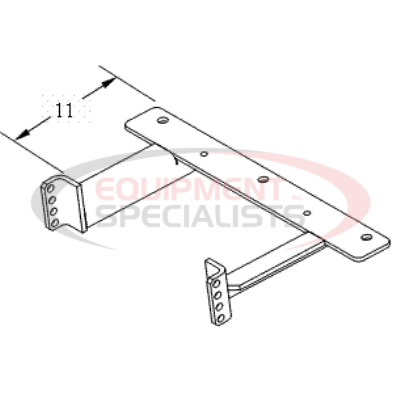 (Boss) [LTA15552-03] ANGLE BRKT, 99-10, GM 3/4 TON [WELD, BLK]