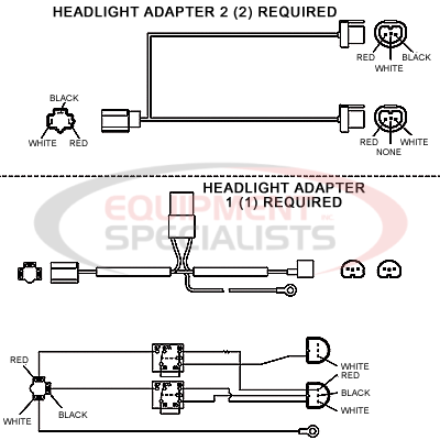 (Boss) [MSC04291] ADAPTER-LIGHT, DODGE 99-01 (4 LAMP) 11PIN