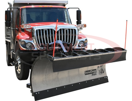 (Buyers) [1665120100] SnowDogg Full Trip Stainless Municipal Plow Assembly 9 Foot x 36 Inch-Drop Pin