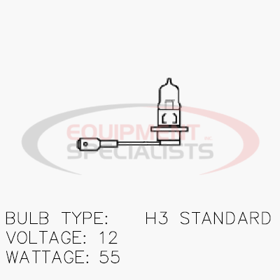 REPLACEMENT BULB, HEADLIGHT, 55W HALOGEN