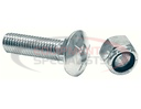 SAM BULK CUTTING EDGE 5/8 X 2 INCH CARRIAGE BOLT AND NUT - SET OF 10