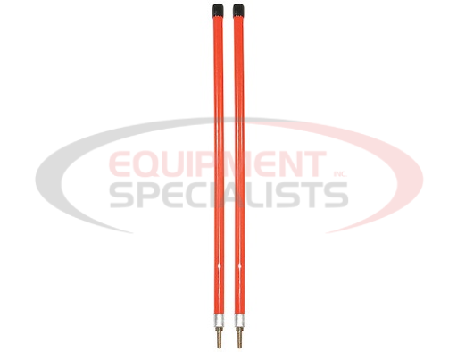 (Buyers) [1308103] 3/4 x 24 Inch Fluorescent Orange Bumper Marker Sight Rods with Hardware