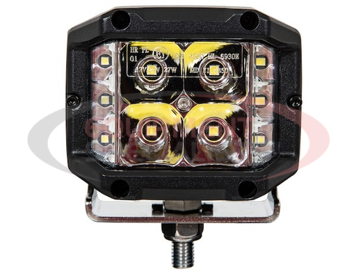 (Buyers) [1492197] Ultra Bright Wide Angle 4 Inch by 3 Inch Rectangular LED Clear Spot-Flood Combination Light