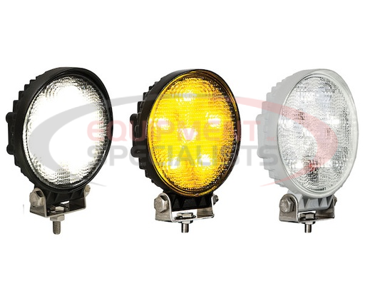 (Buyers) [1493215] 4.5 Inch Clear LED Flood Light with White Housing