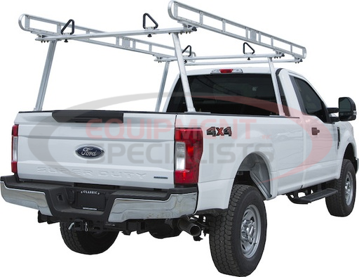 (Buyers) [1501410] Black Powder-Coated Aluminum Truck Ladder Rack