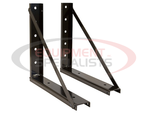 (Buyers) [1701011] 18x24 Inch Welded Black Formed Steel Mounting Brackets