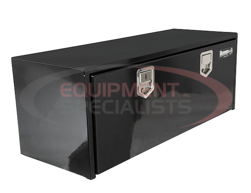 (Buyers) [1702110] 18x18x48 Inch Black Steel Underbody Truck Box With Paddle Latch