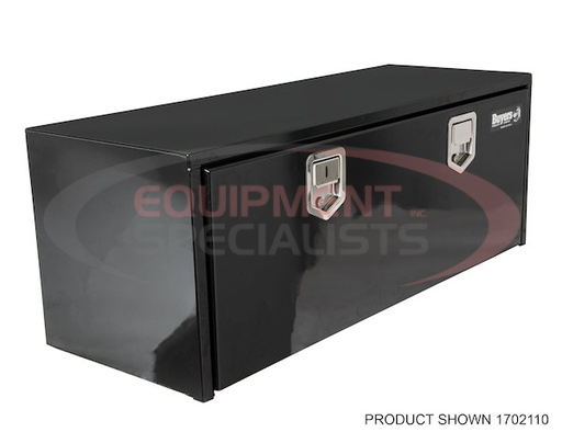 (Buyers) [1703150] 14x12x24 Inch Black Steel Underbody Truck Box With Paddle Latch