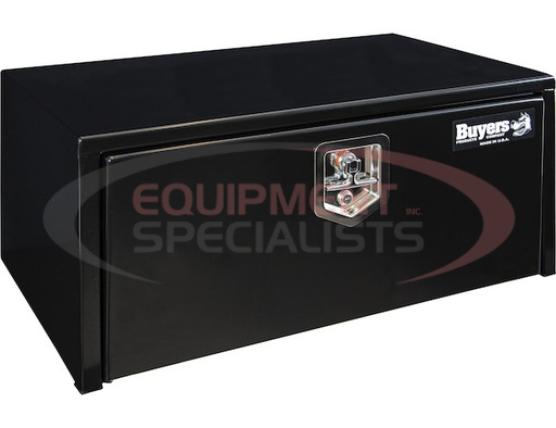 (Buyers) [1703324] 15x13x30 Inch Black Steel Underbody Truck Box with T-Handle