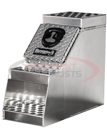 (Buyers) [1705182] 24x28x24 Inch Heavy Duty Diamond Tread Aluminum Step Box