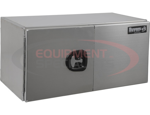 (Buyers) [1705340] 24x24x48 Inch Smooth Aluminum Underbody Truck Tool Box - Double Barn Door, 3-Point Compression Latch