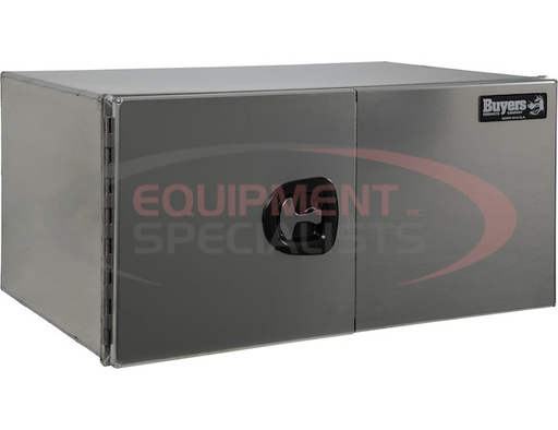 (Buyers) [1705420] 18x24x36 Inch Pro Series Smooth Aluminum Underbody Truck Box - Double Barn Door,?3-Point Compression Latch