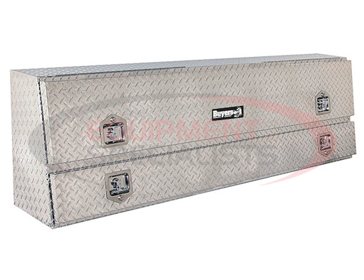 (Buyers) [1705660] 21x13x96 Inch Diamond Tread Aluminum Pick-Up Truck Contractor With Lower Door