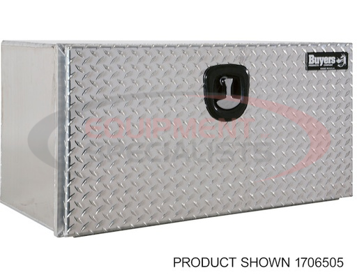 (Buyers) [1706500] 18x18x24 Pro Series Smooth Aluminum Underbody Truck Box with Diamond Tread Door