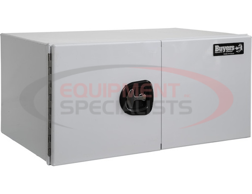 (Buyers) [1706930] 18X24X60 INCH XD WHITE SMOOTH ALUMINUM UNDERBODY TRUCK BOX WITH BARN DOOR