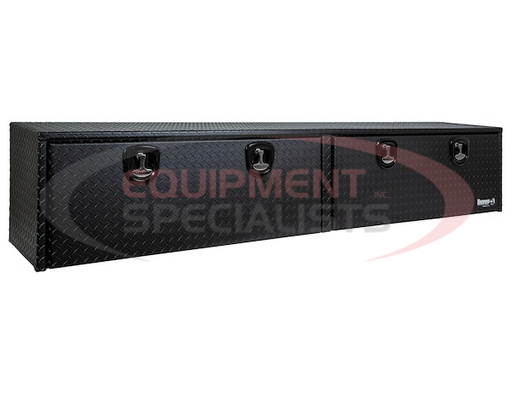 (Buyers) [1722568] 18x16x96 Textured Matte Black Diamond Tread Aluminum Topsider Truck Box