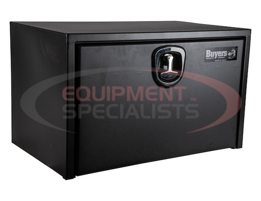 (Buyers) [1732503] 18x18x30 Inch Textured Matte Black Steel Underbody Truck Box with 3-Point Latch