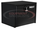 18x18x36 Inch Textured Matte Black Steel Underbody Truck Box with 3-Point Latch