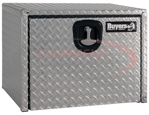 (Buyers) [1735100] 18x18x24 Inch Diamond Tread Aluminum Underbody Truck Box with 3-Pt. Latch
