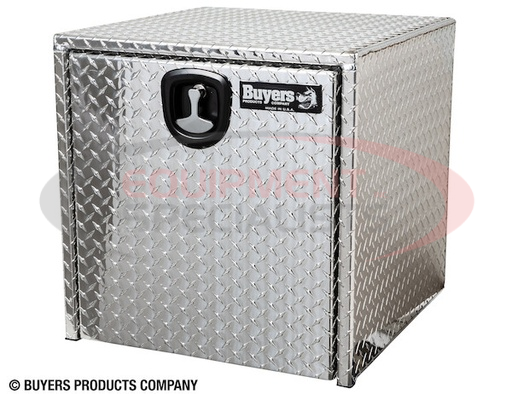 (Buyers) [1735103] 18x18x30 Inch Diamond Tread Aluminum Underbody Truck Box with 3-Pt. Latch