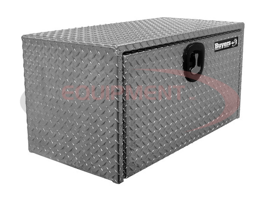 (Buyers) [1735105] 18x18x36 Inch Diamond Tread Aluminum Underbody Truck Box with 3-Pt. Latch