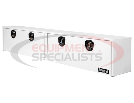 (Buyers) [1753168] 18x16x96 Inch White Smooth Aluminum Topsider Truck Box