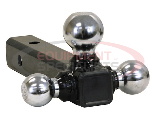 (Buyers) [1802207] Tri-Ball Hitch Tubular Shank With Chrome Balls