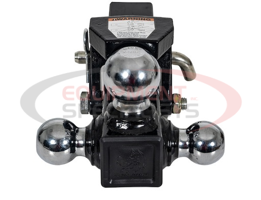 (Buyers) [1802280] Tri-Ball Hitch with Pintle Hook and Chrome Towing Balls - 2-1/2 Inch Receiver