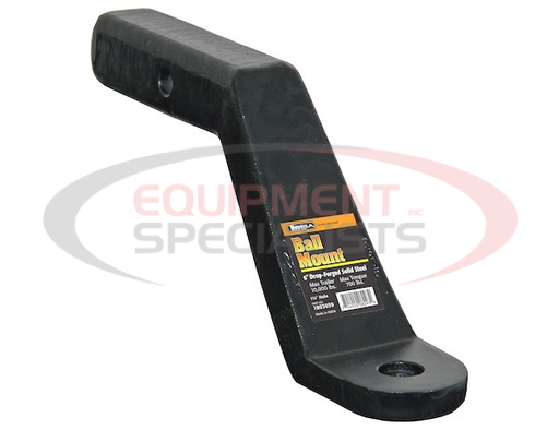 (Buyers) [1803059] 2 Inch Heavy-Duty Ball Mount 6 Inch Drop x 9-3/8 Long Tube Black For 1-1/4 Hole