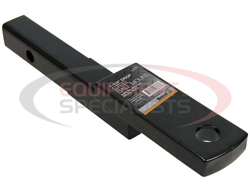 (Buyers) [1803100CR] 1-1/4 Inch Basic Fixed Flat Ball Mount Black