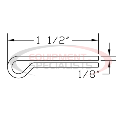 (Boss) [HDW01712] COTTER PIN, 1/8X1-1/2, YZN
