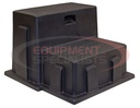 Black Polymer Utility Step - 24 x 21 x 16 Inch Tall