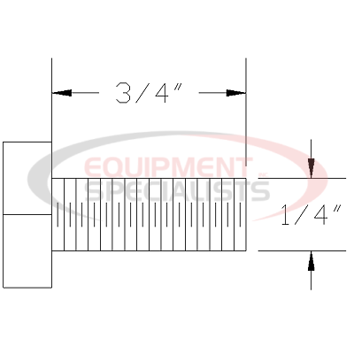(Boss) [HDW01751] HHCS, 1/4-20X3/4, GR5, YZN