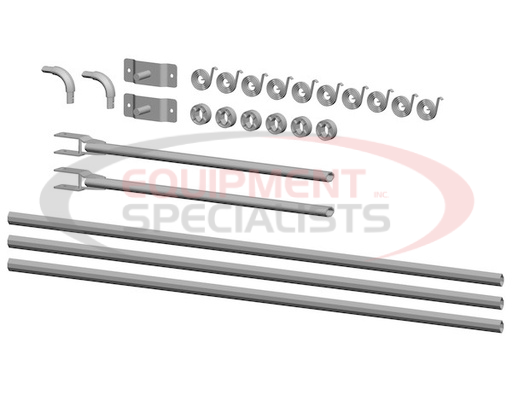 (Buyers) [3016667] Universal Aluminum Tarp Arm Kit For 14-23 Foot Dump Bodies