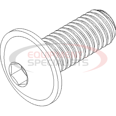CAPSCREW, 3/8-16X1, BUTT HD FLANGE, 18-8 S