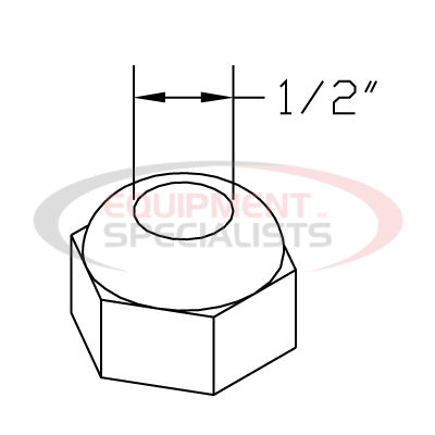 (Boss) [HDW02410] NUT, 1/2-13, FIN, FULL, YZN
