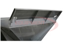 SAM Universal Front Spill Shield Stainless Steel Bolt-On/Weld-On, 82 in. Wide x 12 in. Tall