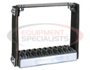 Flexible Rubber Step with Galvanized Steel Diamond Deck-Span Tread - 12x11 Inch