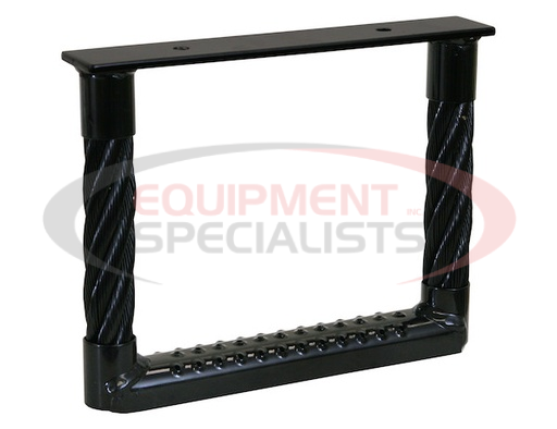 (Buyers) [5232417] Black Powder Coated 2-Rung Cable Type Truck Step - 24 x 17.5 x 1.38 Inch Deep