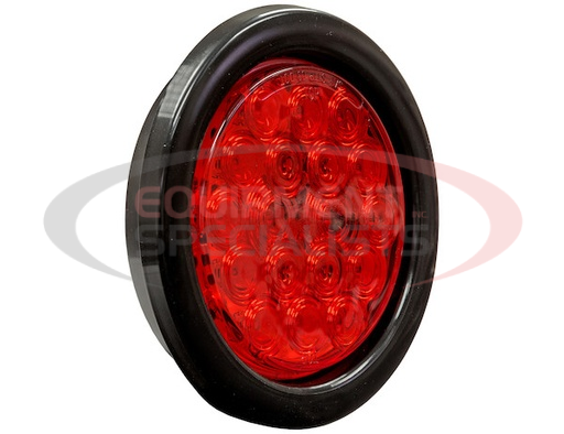 (Buyers) [5624118] 4 Inch Red Round Stop/Turn/Tail Light Kit with 18 LEDs (PL-3 Connection, Includes Grommet and Plug)