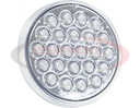 4 Inch Clear Round Backup Light Kit With 24 LEDs (PL-2 Connection, Includes Grommet and Plug)