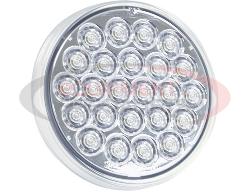 (Buyers) [5624324] 4 Inch Clear Round Backup Light Kit With 24 LEDs (PL-2 Connection, Includes Grommet and Plug)