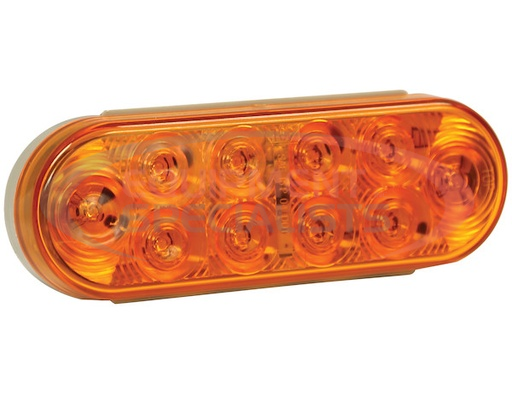 (Buyers) [5626211] 6 Inch Amber Oval Turn Signal Light With 10 LED