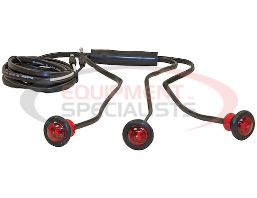 (Buyers) [5627533] .75 Inch Red ID Light Kit With Male Bullets With 9 LED