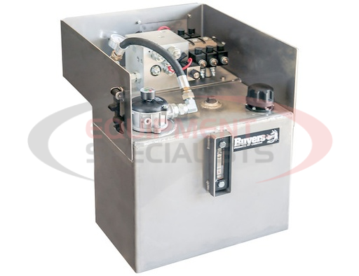 (Buyers) [6381541] 15 Gallon Central Hydraulic System - 4 Function, Electric On/Off, Standard Reservoir, with GPS