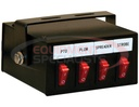 4 Function Backlit Pre-Wired Switch Box Fused With Relay And Circuit Breaker