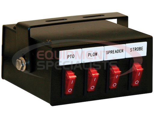 (Buyers) [6391104] 4 Function Backlit Pre-Wired Switch Box Fused With Relay And Circuit Breaker