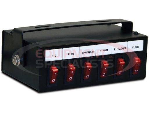 (Buyers) [6391106] 6 Function Backlit Pre-Wired Switch Box Fused With Relay And Circuit Breaker